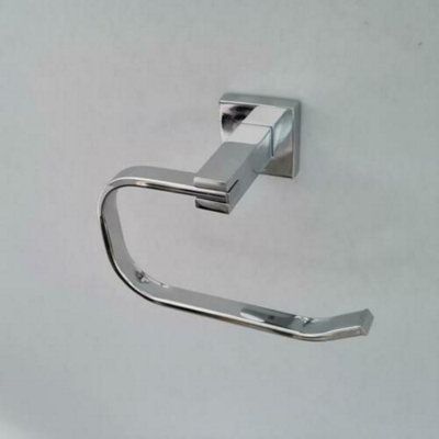 Bathroom Accessories Set Polished Chrome Finish Square Modern Concealed Fittings - 7