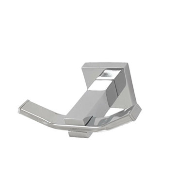 Bathroom Accessories Set Polished Chrome Finish Square Modern Concealed Fittings - 8