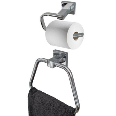 Bathroom Accessory Set Modern Toilet Roll Holder Towel Holder Set