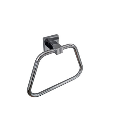 Bathroom Accessory Set Modern Toilet Roll Holder & Towel Holder Set - 3