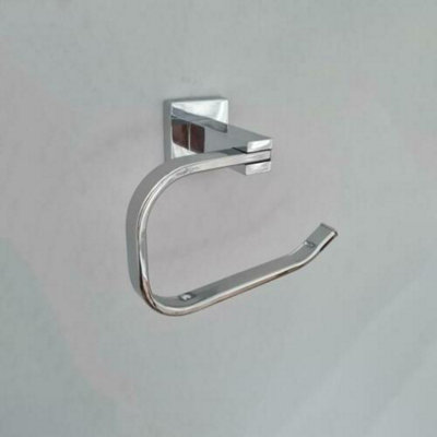 Bathroom Accessory Set Modern Toilet Roll Holder & Towel Holder Set - 6