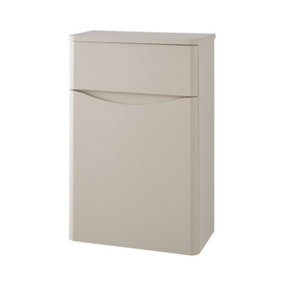 Bathroom Back to Wall WC Toilet Unit 500mm Wide - Cashmere- (Arch)
