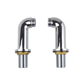 Bathroom Bath Shower Mixer Tap Legs Adapter Pillars Extension Chrome