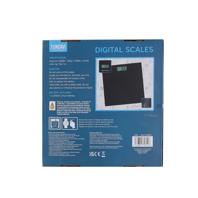 Bathroom Body Weight Scales LCD Black - 5