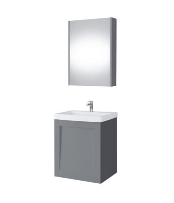 Bathroom Cabinets Set Vanity Unit Sink Wall Basin 500 Mirror