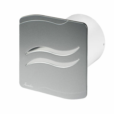 Bathroom Chrome Wave Extractor Fan 100mm Silver Front Panel Price Comparisons | Compare The Build