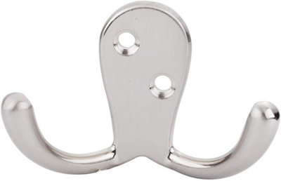 Bathroom clothes hook, silver, 5 pieces