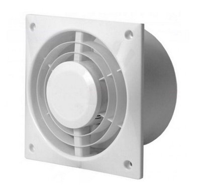 Bathroom Extractor Fan 125mm Ceiling or Wall Mounted | DIY at B&Q
