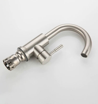 Bathroom Faucet Chrome Basin Mixer Tap Swivel 360 Removable Bubbler ...