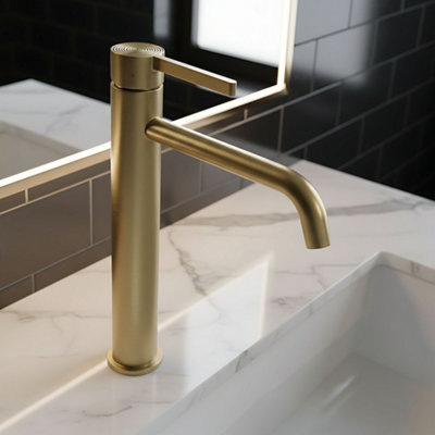 BATHROOM FAUCET REA FOSTER BRUSH GOLD