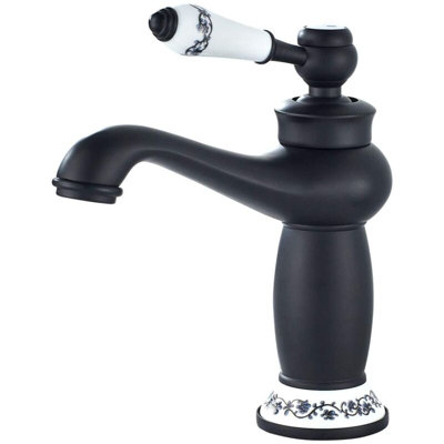Bathroom Faucet, Single Handle Basin Mixer Tap, Retro Sink Faucet ...