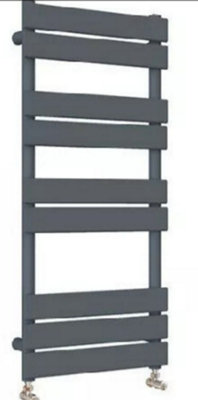 Bathroom Flat Panel Anthracite 1000mm x 450mm Heated Towel Radiator