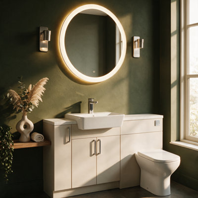 Bathroom Furniture Set 1400mm - Fitted Vanity Unit, Basin & Toilet ...