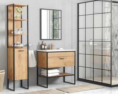 LUND Freestanding Bathroom Storage Furniture Set