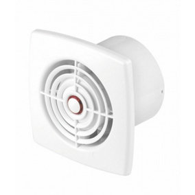 Bathroom & Kitchen Extractor Fan 125mm Wall White Ventilator
