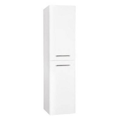 Bathroom Madison Wall Mounted Side Unit - White Gloss