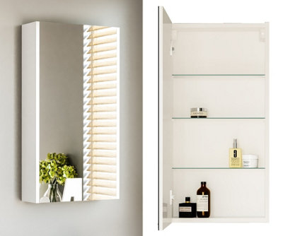 Bathroom mirror deals cabinet 400mm wide