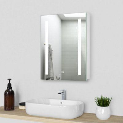 Led vanity mirror on sale with storage