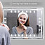 Bathroom Mirror with LED Lights 100X60 CM Illuminated Dimmable Switch 3 Colors and Demister Pad