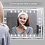 Bathroom Mirror with LED Lights 50x70 CM Wall Mounted Vanity Mirror Dimmable