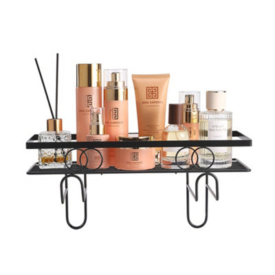 Bathroom over Toilet Storage Shelf Toilet Shelf Sturdy Easy Installation No Drill Black Price Comparisons | Compare The Build