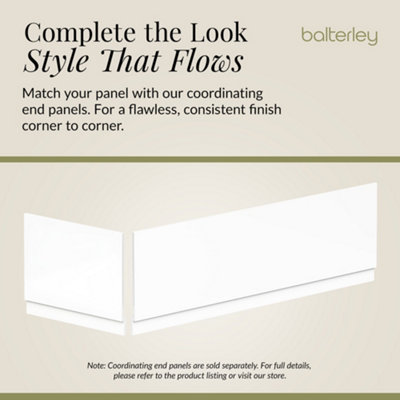 Bathroom Rectangular Modern Durable 1600mm MDF Bath Front Panel and Plinth