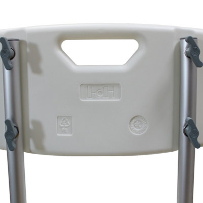 Bathroom Safety Bath Chair Shower Stool - White