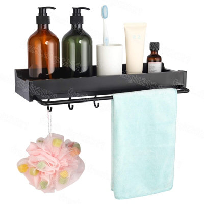 Bathroom Shelf Shower Caddy Rack Wall Mounted Storage Basket Holder Organiser