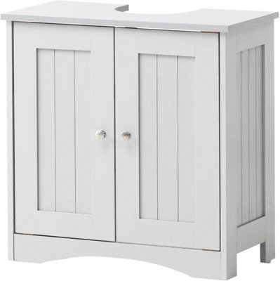 Bathroom Sink Cabinet Under Basin Unit Cupboard Storage Furniture White