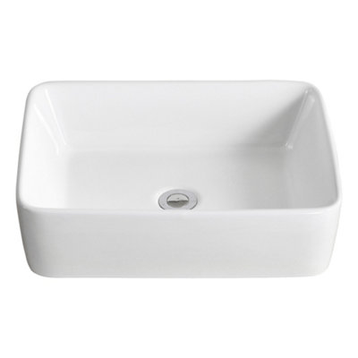 Bathroom Sink, DeerValley Ceramic Rectangular Bathroom Vessel Basin ...