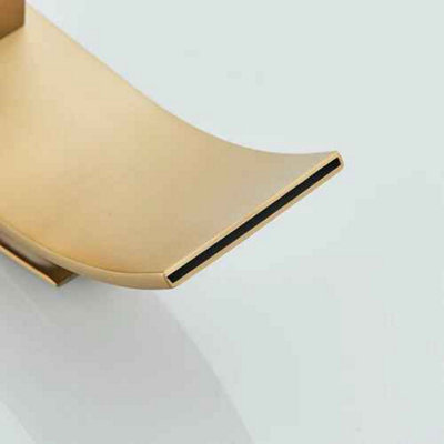 Bathroom sink tap single lever mono basin mixer brushed gold vanity tap modern design