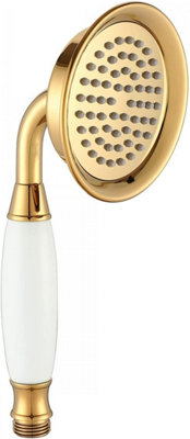 Bathroom sprinkler, traditional handheld shower head (gold)