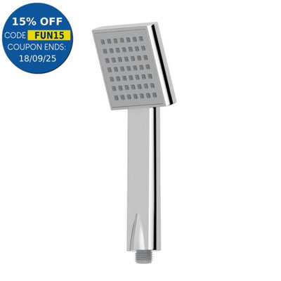 Bathroom Square Shower Handset Head Chrome 82mm Modern