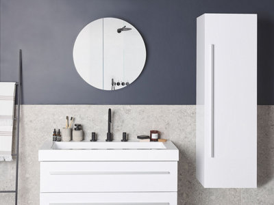 Bathroom Wall Cabinet White MATARO