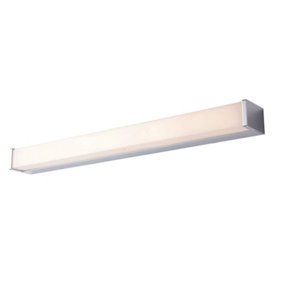 Bathroom Wall Light IP44 Chrome Plate & Opal Pc 12W LED Bulb Included
