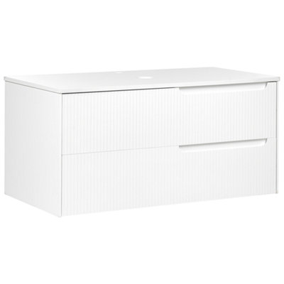 Bathroom Wall Mounted Cabinet 100 x 52 cm White QUINTELA