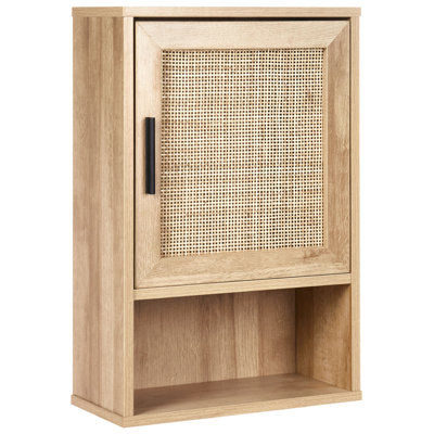 Bathroom Wall Mounted Cabinet ROSELL 40 cm Light Brown