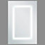 Bathroom Wall Mounted Mirror Cabinet with LED White 40 x 60 cm CONDOR