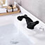 BATHWEST Basin Mixer Tap Bathroom Sink Taps Lever Basin Taps Victorian Basin Mixer Faucet with Drainer