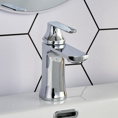 BATHWEST Basin Mixer Taps Bathroom Sink Taps Chrome Brass Single Handle ...