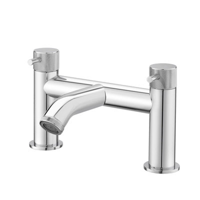 BATHWEST Bathroom Chrome Brass Bath Tup Mixer Taps Bath Filler Mixer Taps Twin Lever