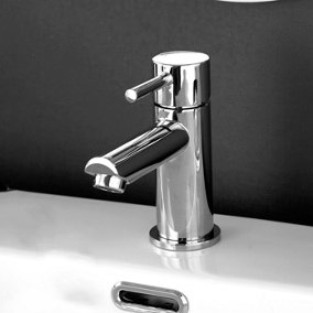 BATHWEST Cloakroom Mono Sink Basin Mixer Tap Bathroom Taps Chrome Faucet