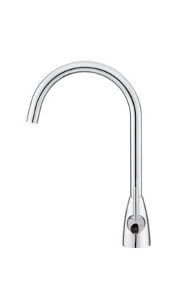 BATHWEST Kitchen Mixer Tap Dual Lever Swivel Spout Chrome Sink Taps Monobloc Two Handle Faucet