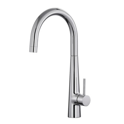 Bathwest Kitchen Sink Basin Mixer Tap Monobloc Dual Lever Chrome Brass