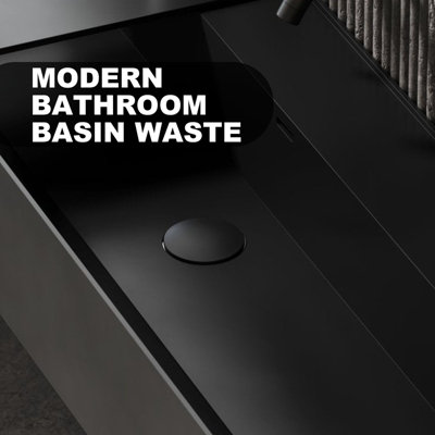 BATHWEST Waterfall Monobloc Basin Mixer Taps with Waste Bathroom Sink Taps & Drainer