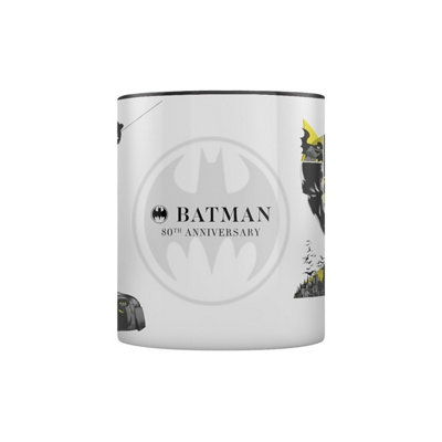 Batman 80th Anniversary Mug Black/White (One Size)