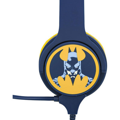 Batman Childrens/Kids Interactive Gaming Headphones Blue/Yellow (One Size)
