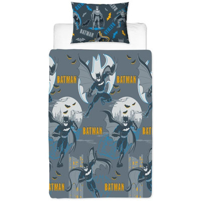 Batman Dark Knight Official Duvet Cover with Pillowcase Bedding Set