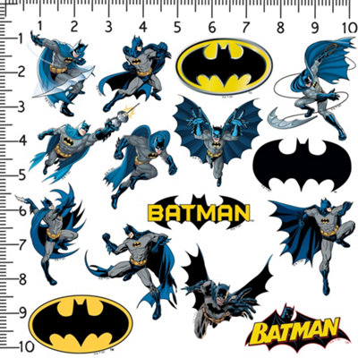 Batman Deluxe Poses Stickers (Pack of 50) Multicoloured (One Size)