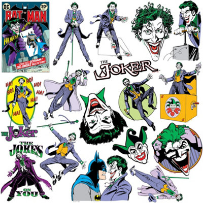 DC Comics Batman And Joker Sticker - C&D Visionary Licensed Character Decal